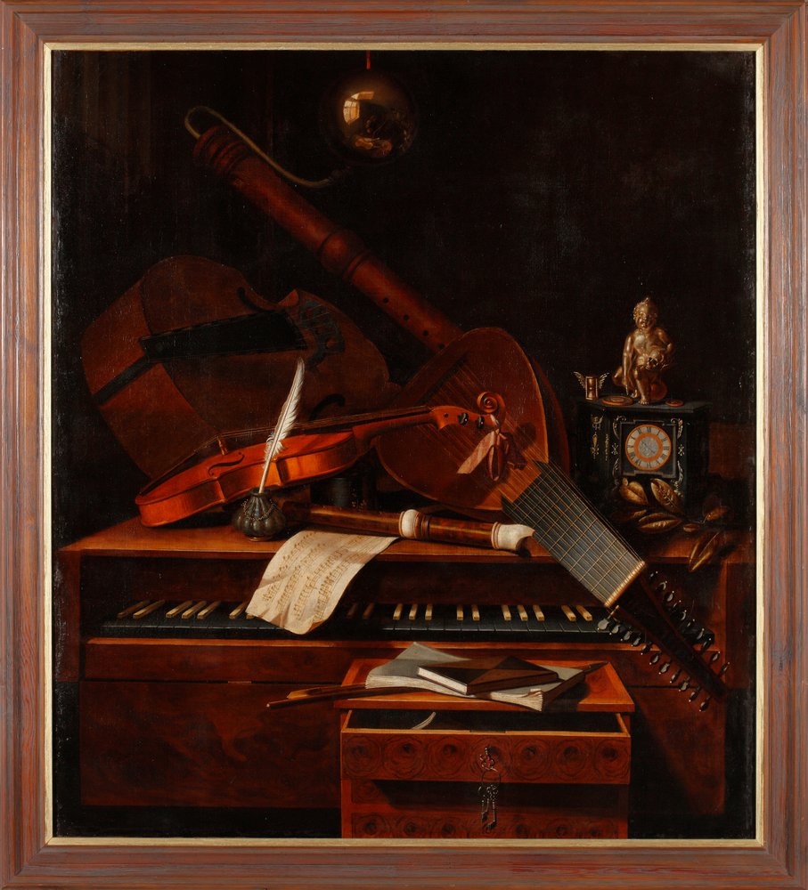 Nature morte avec instruments de musique | Estampe d'art